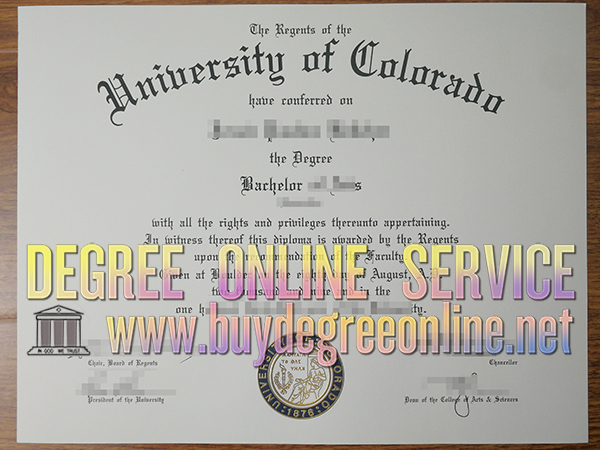 University of Colorado diploma