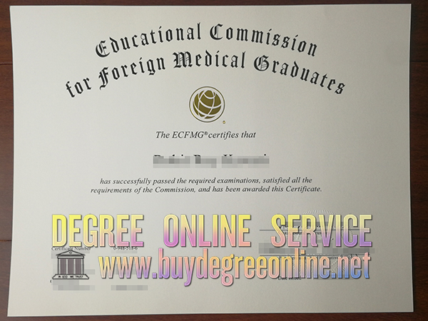 ECFMG certificate