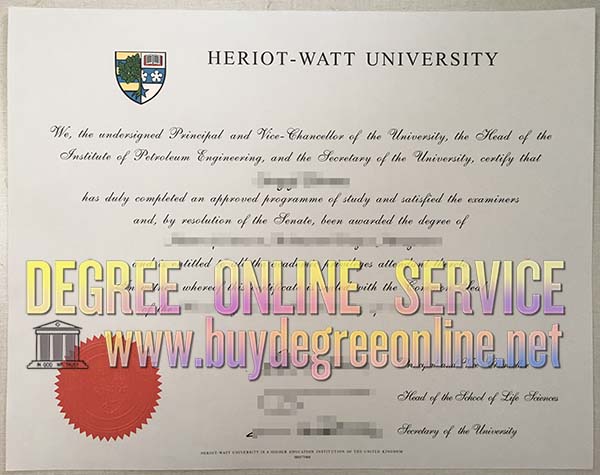 Heriot-Watt University degree