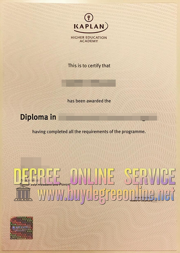 Kaplan Higher Education diploma