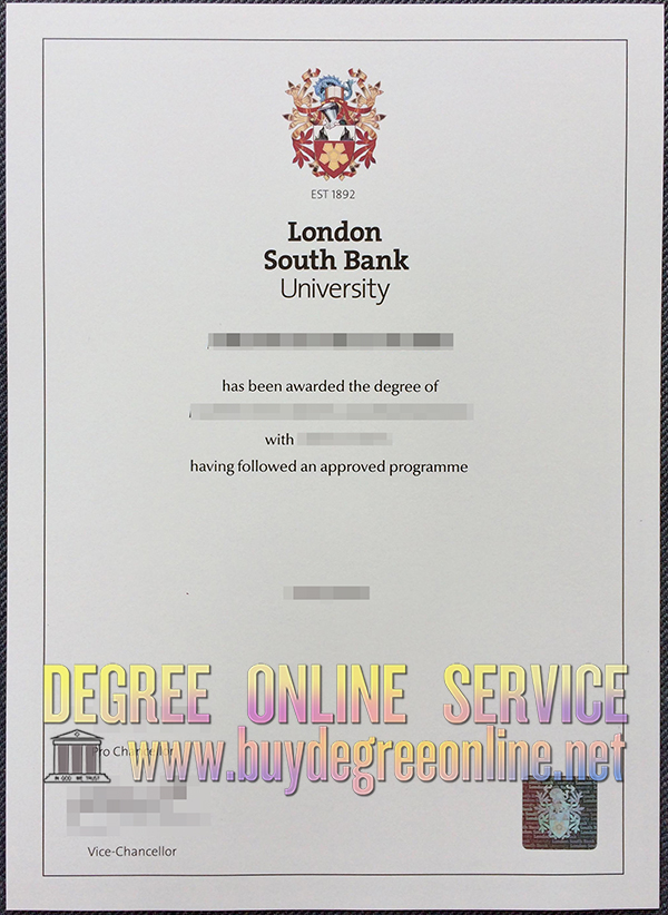 London South Bank University degree