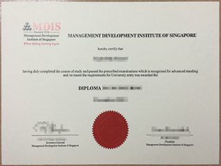 Fake Management Development Institute of Singapore diploma for sale