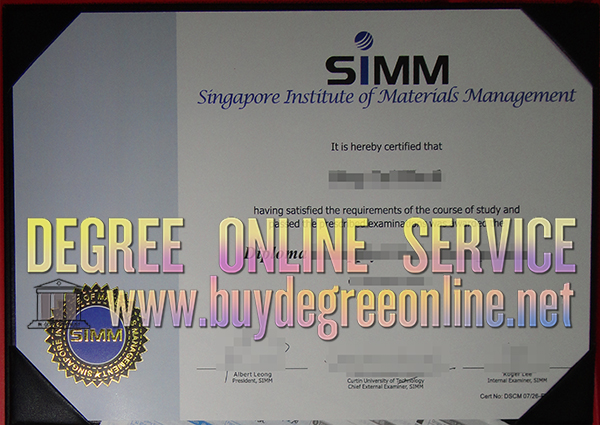 Singapore Institute of Materials Management diploma