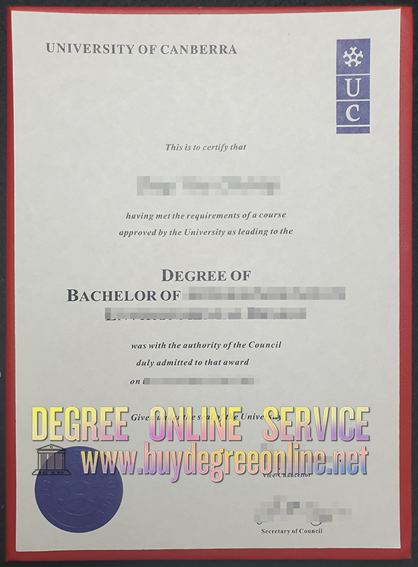 University of Canberra degree