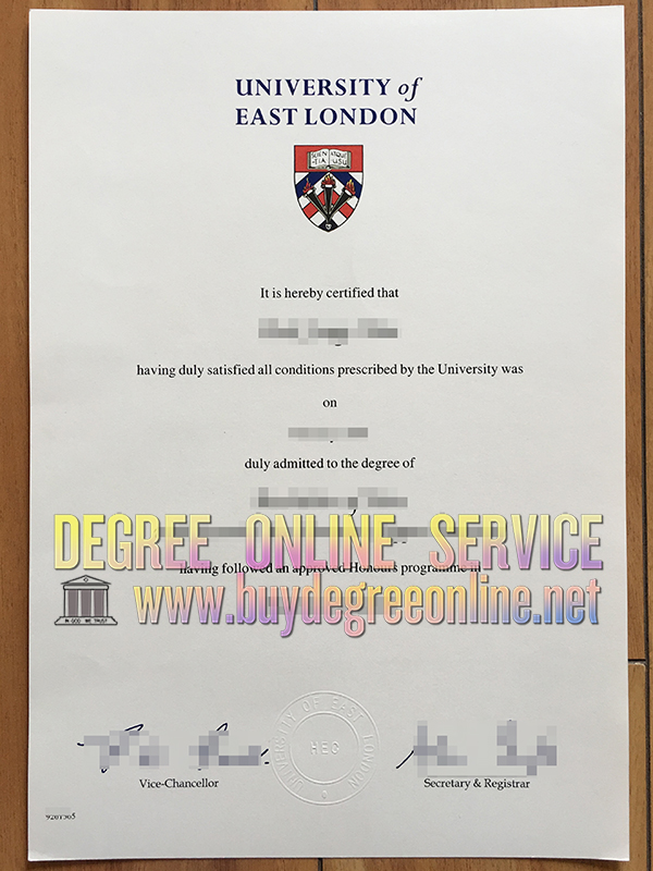 University of East London degree