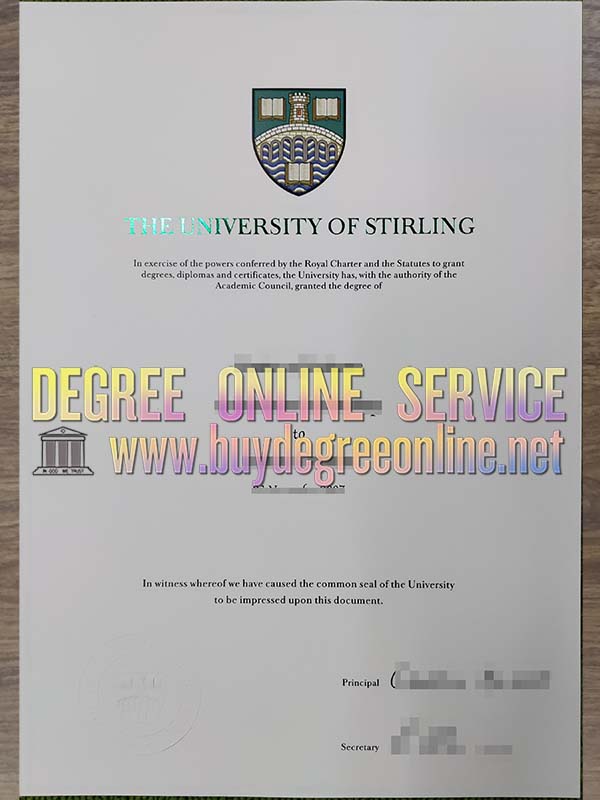 University of Stirling degree