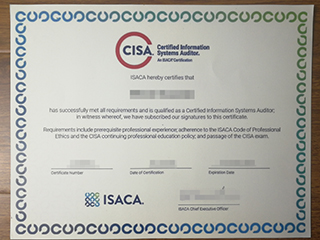 The latest version of the CISA certificate in 2020 for sale here