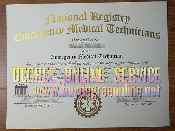 EMT certificate