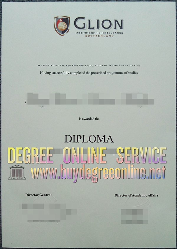 Glion Institute of Higher Education diploma