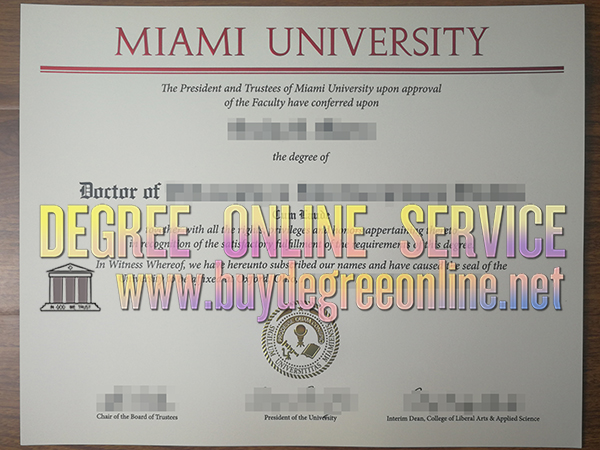 Miami University Doctor degree