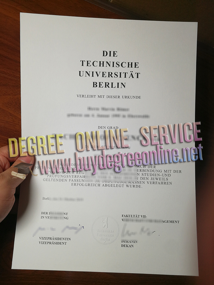 Technische Universität Berlin degree