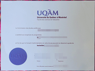 Buy a fake Université du Québec à Montréal degree, fake UQAM degree