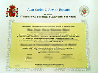 Where can I get a100% copy of Universidad Complutense de Madrid degree in Spain?