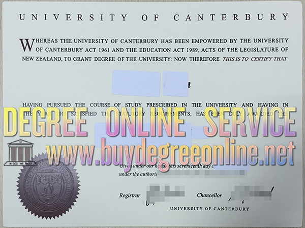 University of Canterbury degree