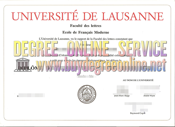 Université de Lausanne diploma