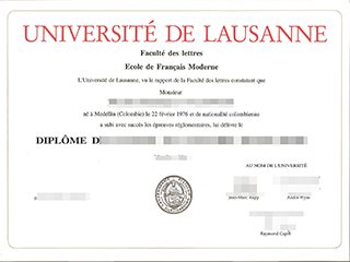 How to buy a fake Université de Lausanne diploma from Switzerland in 2002