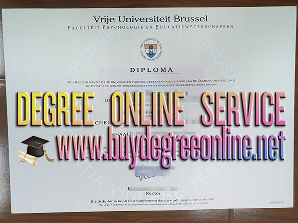 Vrije Universiteit Brussel diploma