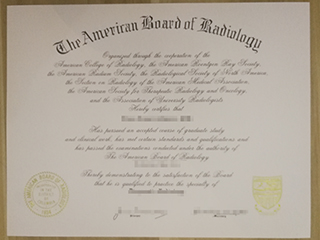 How to buy a fake ABR certificate, American Board of Radiology certificate