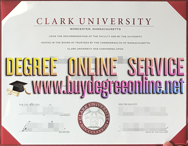 Clark University diploma