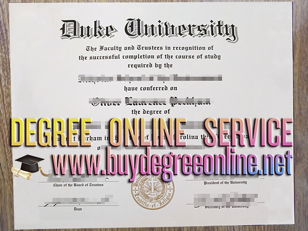 Duke University degree