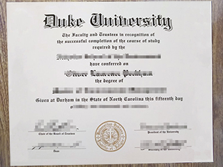 Can I order a replacement Duke University degree in a week?