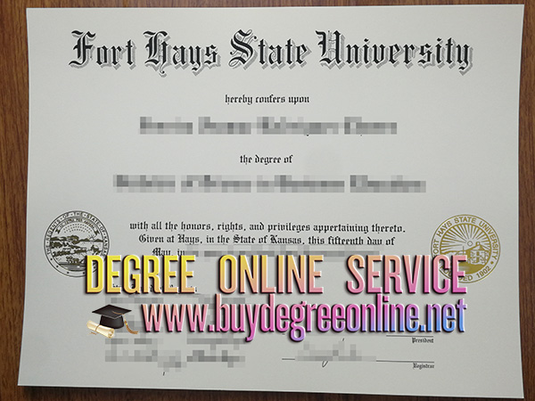 Fort Hays State University diploma