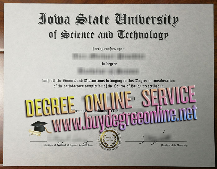 Iowa State University diploma