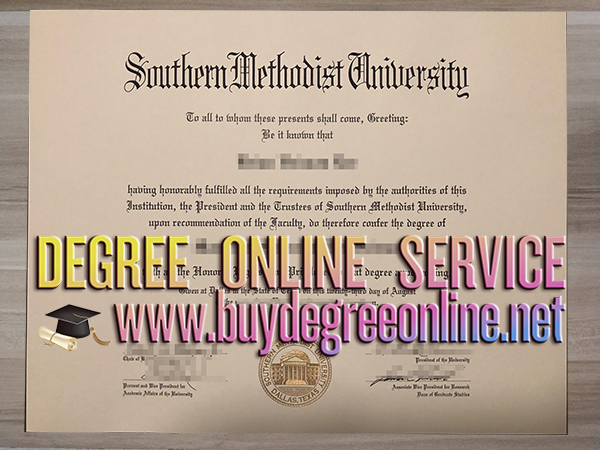 Southern Methodist University diploma