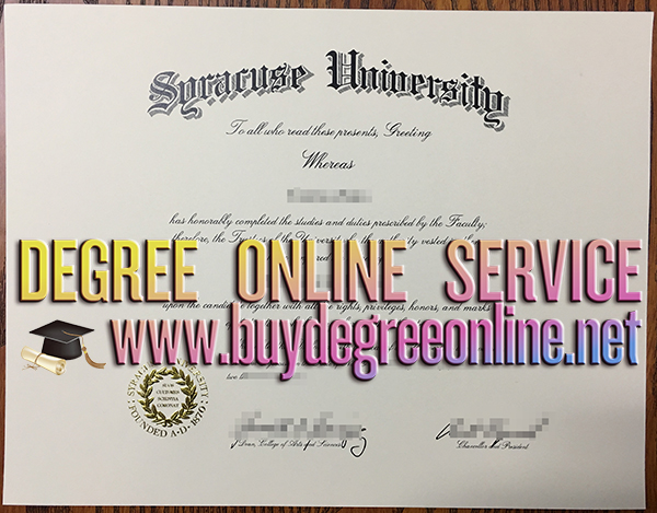 Syracuse University diploma