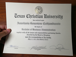 Buy a fake Texas Christian University diploma, make TCU fake degree