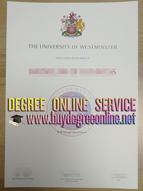 University of Westminster degree