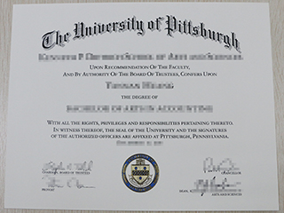 I would like to order a University of Pittsburgh fake diploma in America