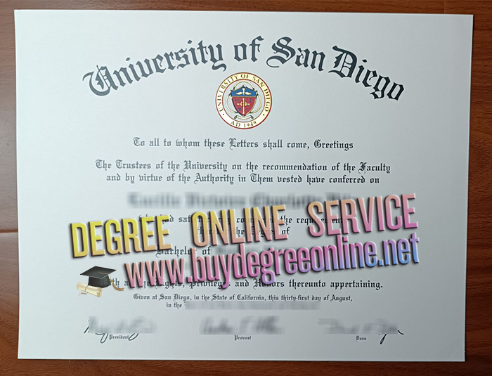 University of San Diego diploma