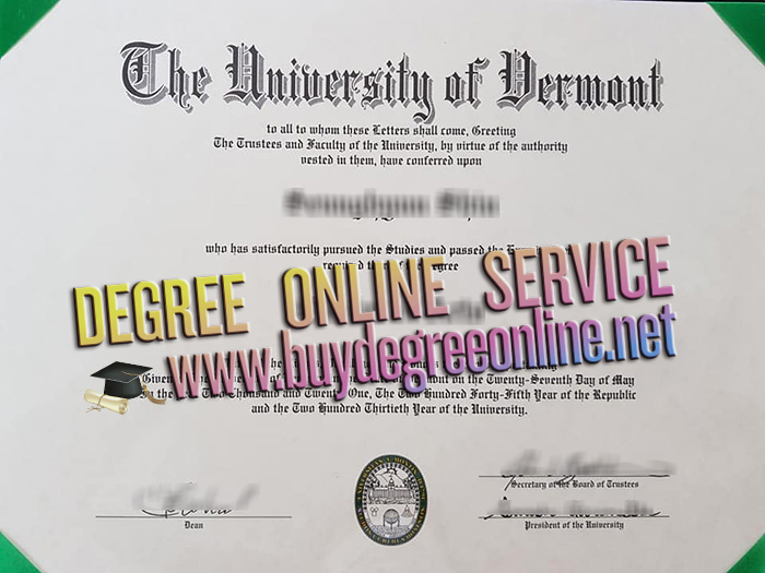  University of Vermont degree