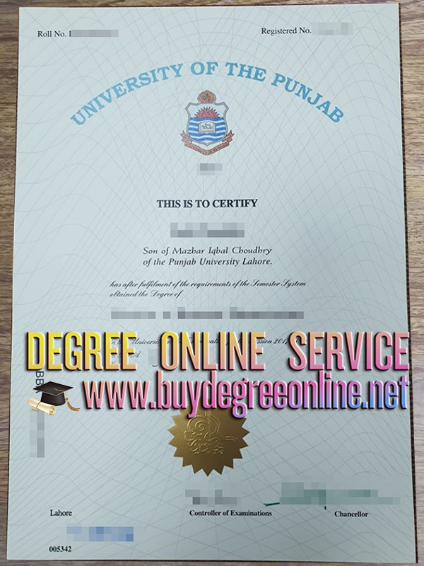 University of the Punjab degree