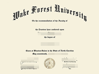 Where to order a fake Wake Forest University diploma online