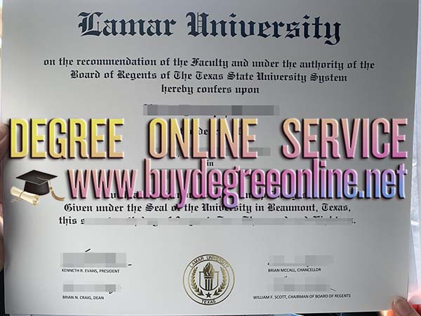 Lamar University diploma