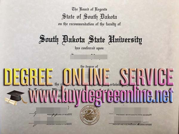 South Dakota State University diploma