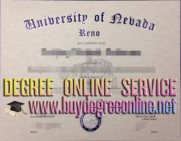 University of Nevada Reno diploma