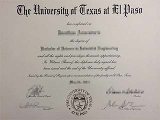 Where to buy a fake University of Texas at El Paso degree, UTEP diploma