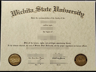 Where to buy a 100% copy of Wichita State University degree, make WSU diploma