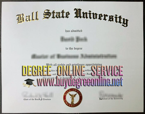 Ball State University diploma