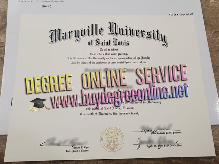 Maryville University of St. Louis diploma 