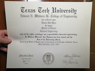 Order a fake Texas Tech University degree, buy TTU diploma in the USA