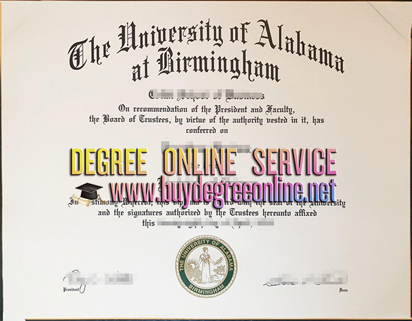 University of Alabama at Birmingham diploma