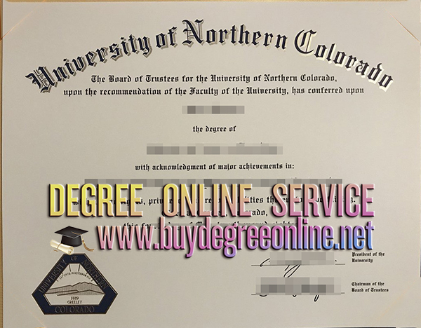 University of Northern Colorado diploma