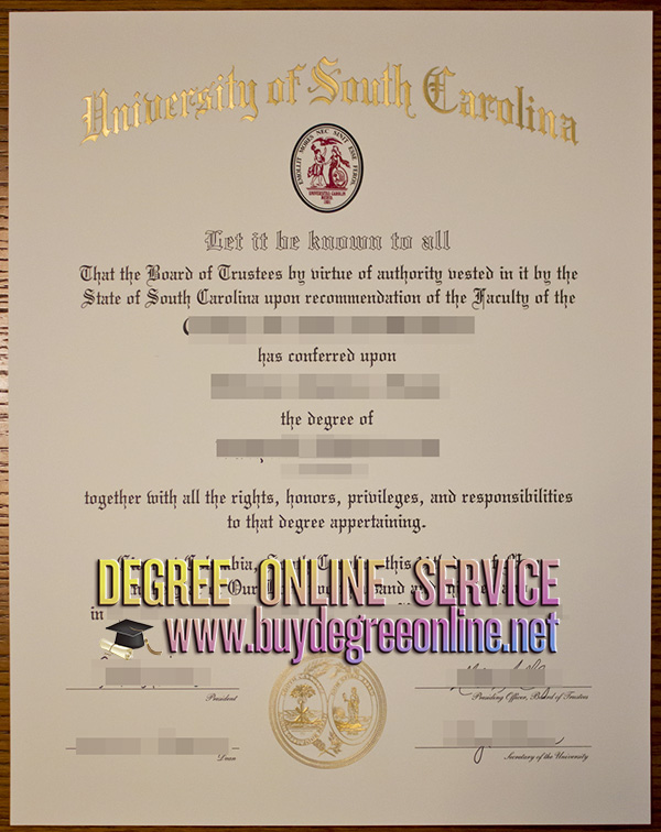 University of South Carolina degree