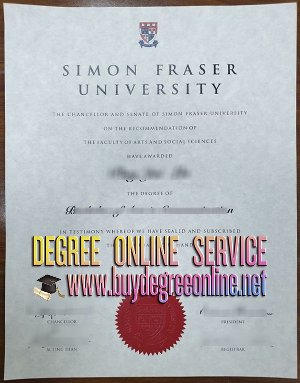 Simon Fraser University diploma