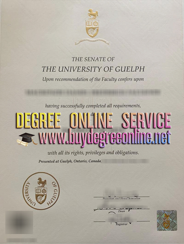 University of Guelph degree