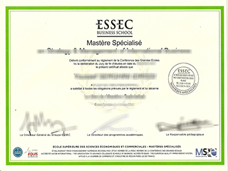 Where to buy ESSEC Business School Master diploma, order ESSEC certificate